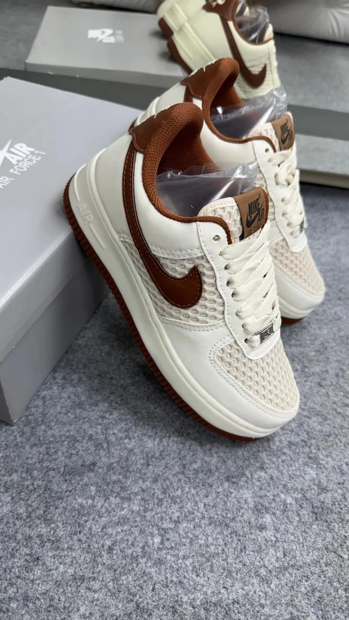 TÊNIS AIR FORCE OFF WHITE CASTANHO  - 2