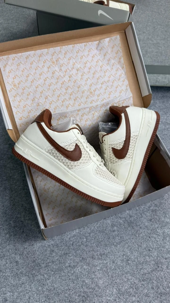 TÊNIS AIR FORCE OFF WHITE CASTANHO  - 5