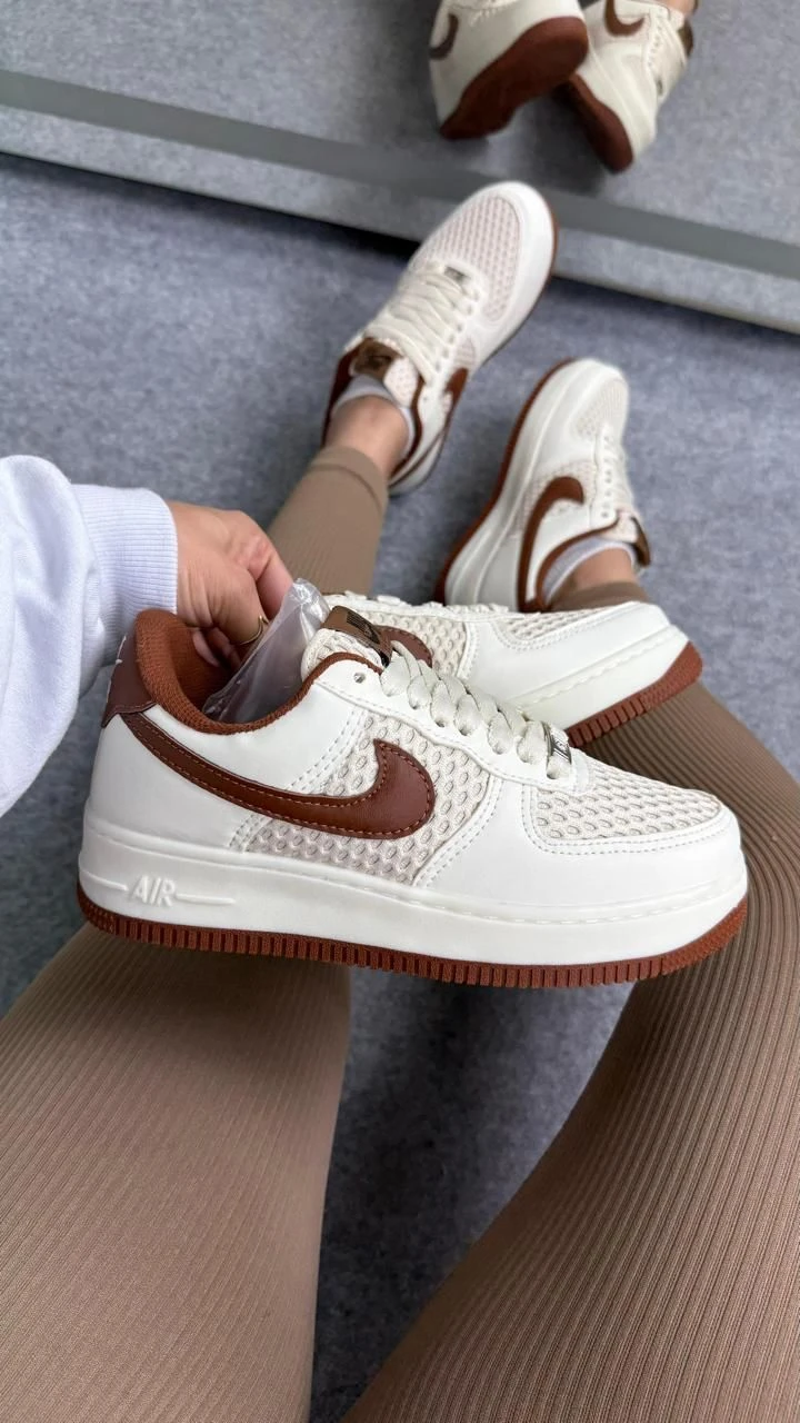 TÊNIS AIR FORCE OFF WHITE CASTANHO  - 3