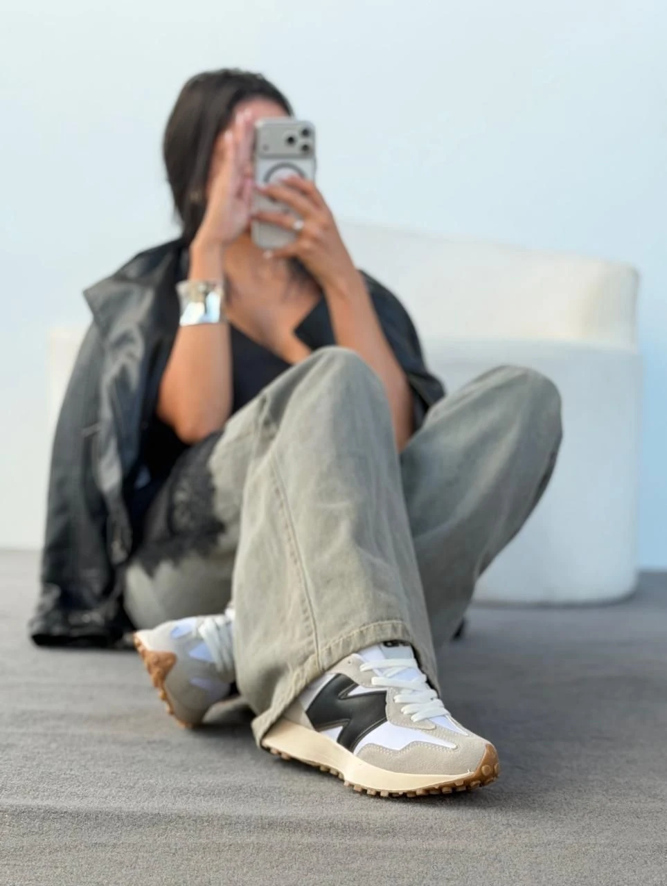 TÊNIS NEW BALANCE 327 BRANCO PRETO - 3