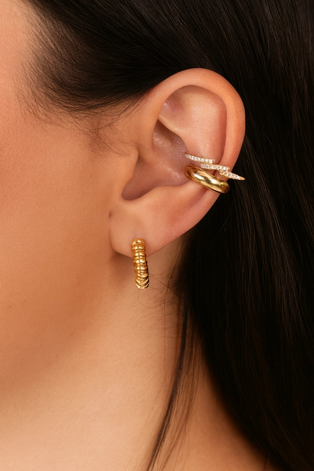 1 UNIDADE PIERCING FAKE - DOURADO - imagem 3