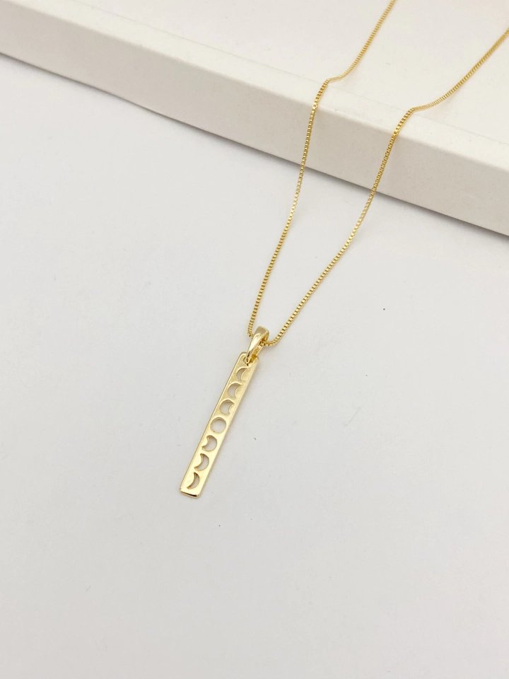 COLAR FASES DA LUA - DOURADO - imagem 1