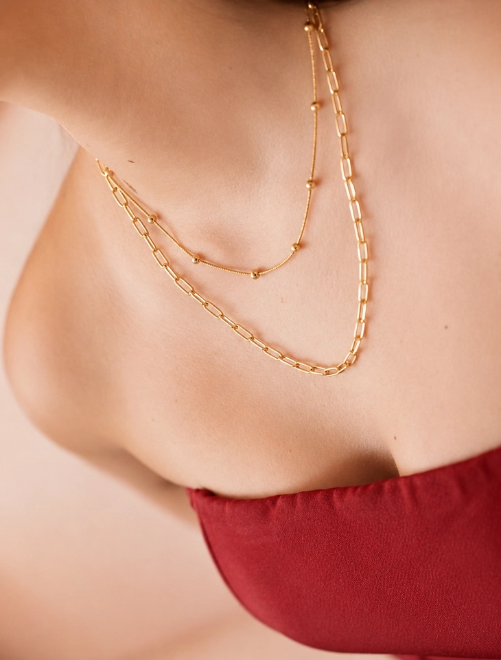 COLAR BOLINHAS - DOURADO - imagem 3