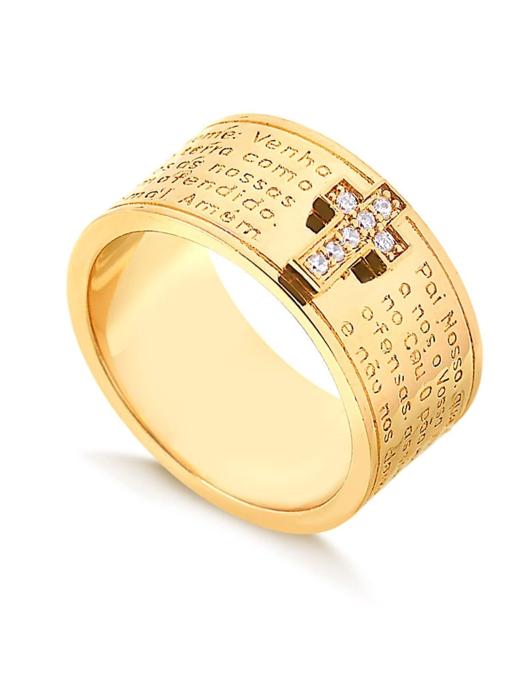 ANEL PAI NOSSO - DOURADO - imagem 1