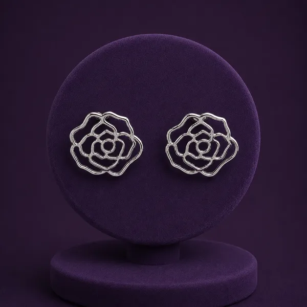 BRINCO FLOR - PRATA 925 - imagem 1