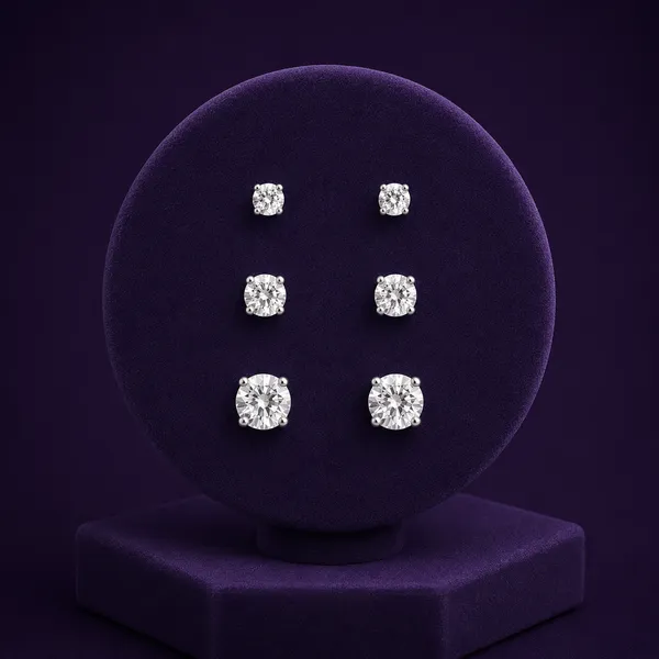 TRIO PONTO DE LUZ ZIRCÔNIA - PRATA 925 - imagem 1