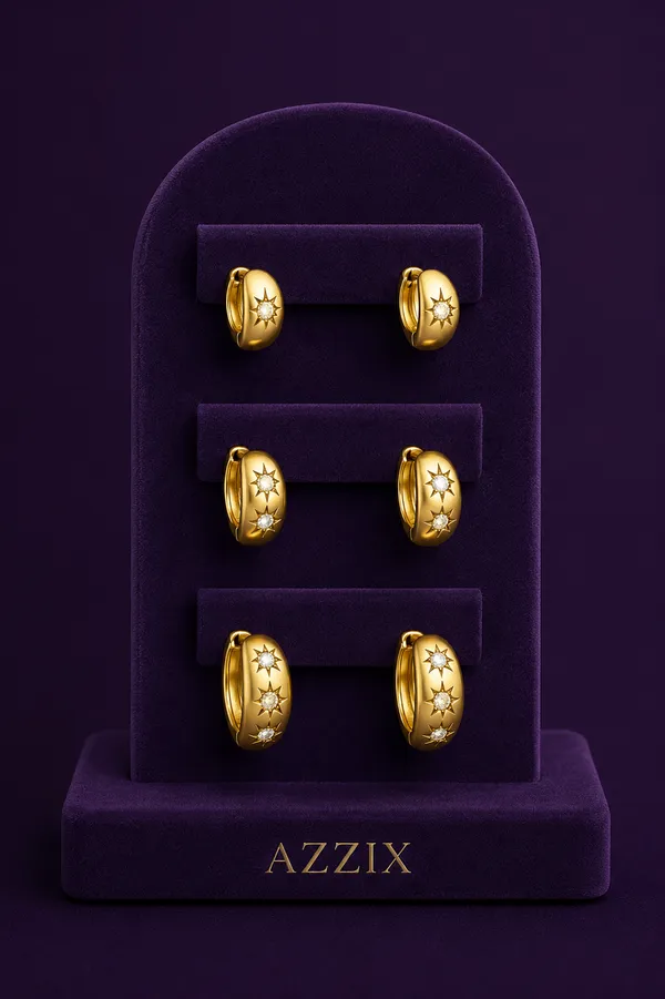 TRIO ARGOLAS STAR - DOURADO  - imagem 1