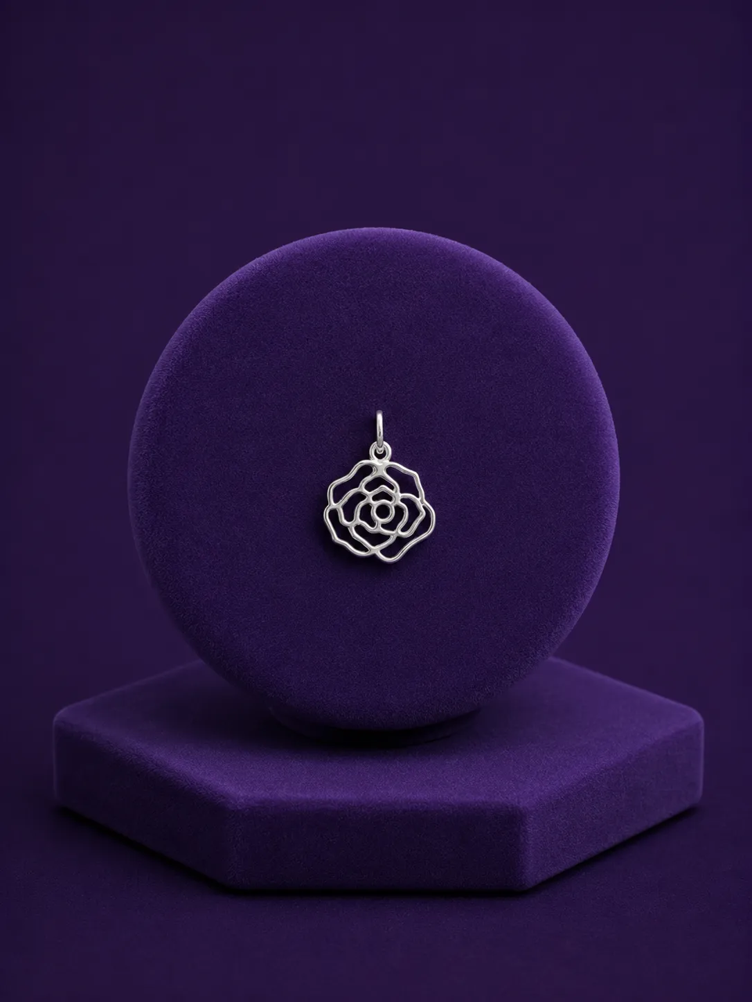 PINGENTE FLOR VAZADA - PRATA 925 - 1