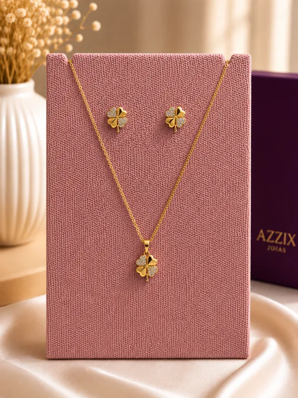 CONJUNTO CLOVER - DOURADO