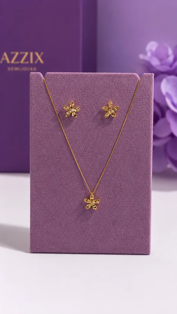 CONJUNTO FLORI - DOURADO