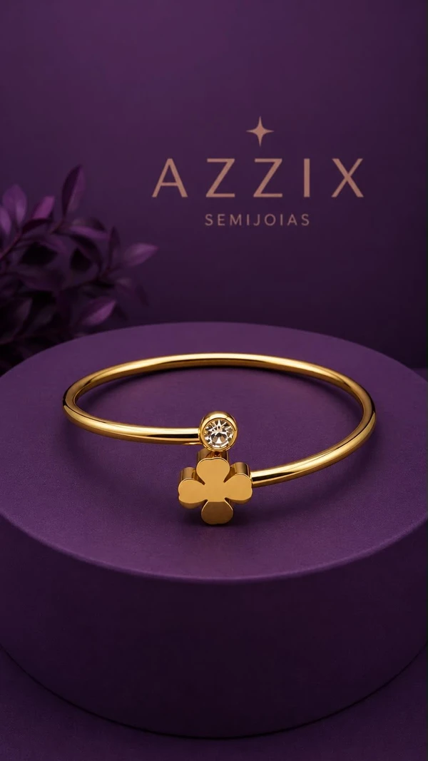 BRACELETE CLOVER - AÇO INOX - imagem 1