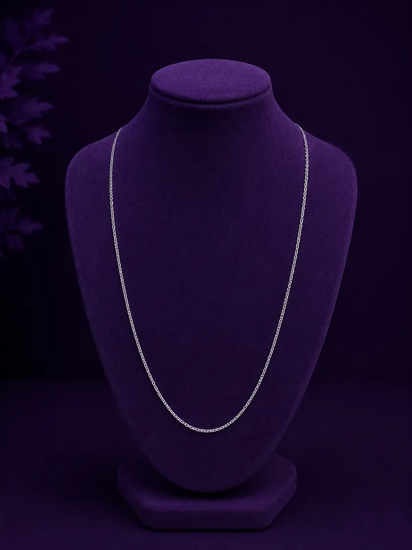 CORRENTE MASCULINA 60CM - PRATA 925