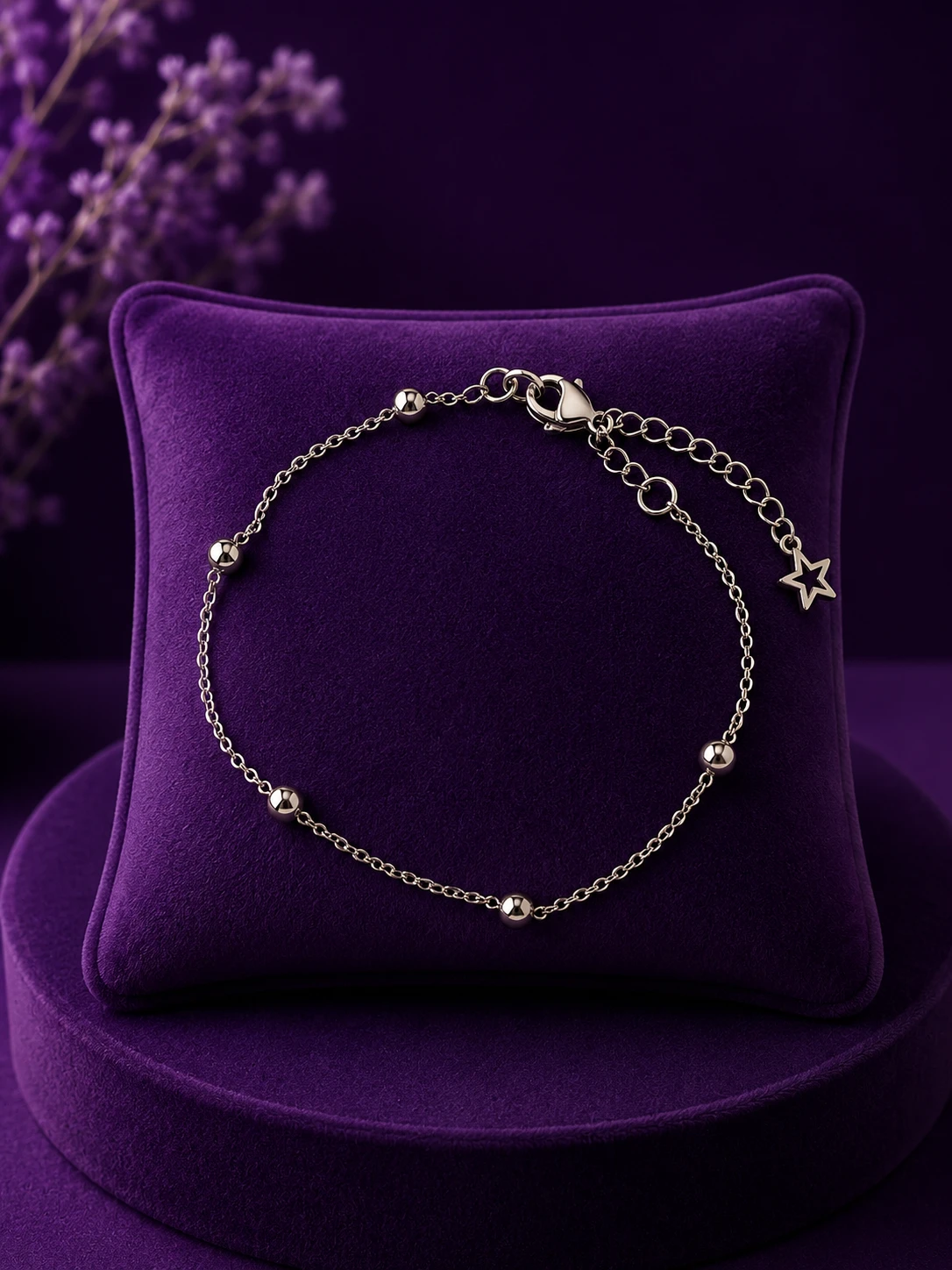 PULSEIRA BOLINHA - AÇO INOX - 1