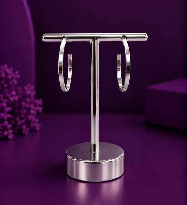 ARGOLA MEIA CANA (M) - AÇO INOX