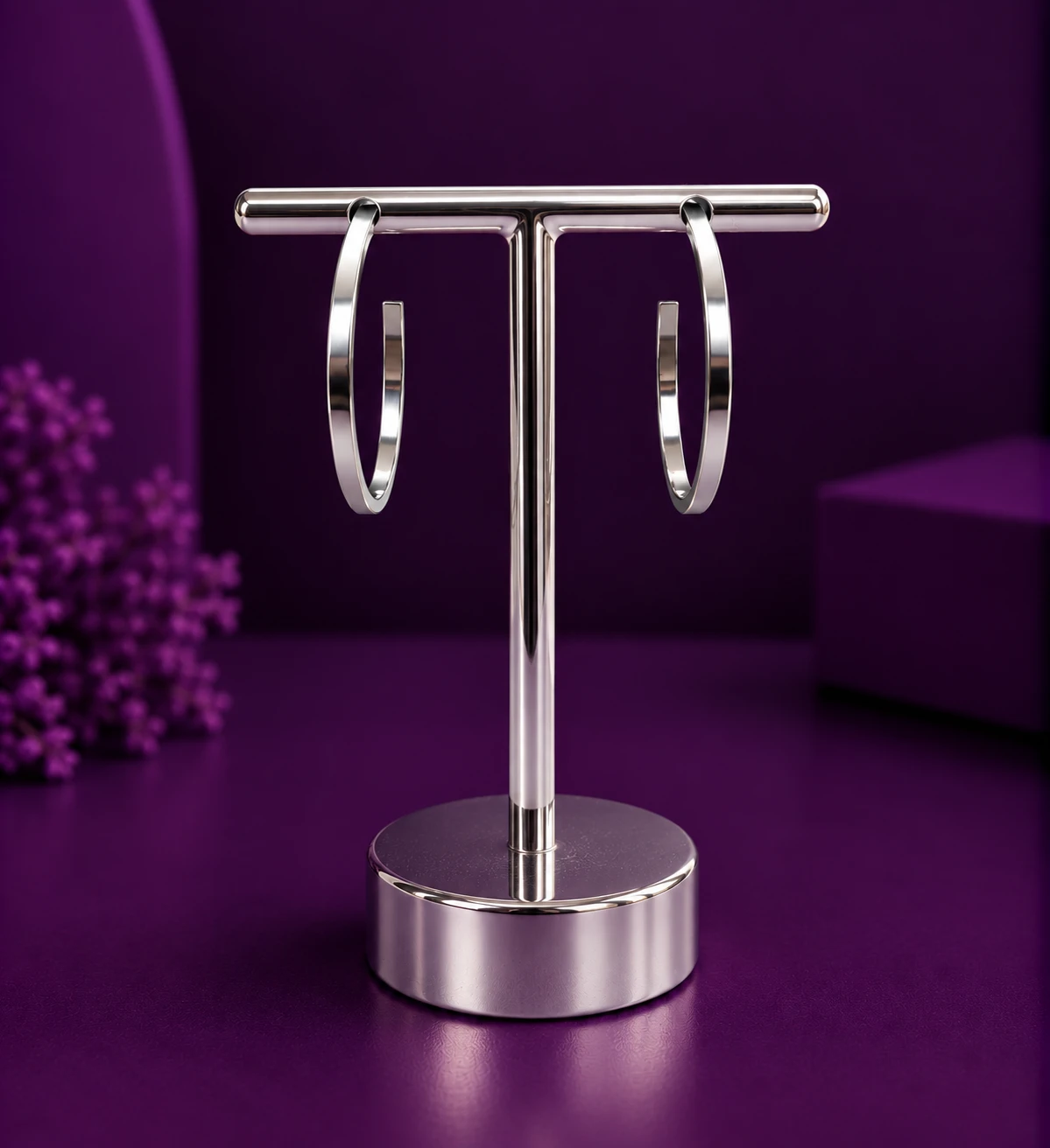 ARGOLA MEIA CANA (M) - AÇO INOX - 1