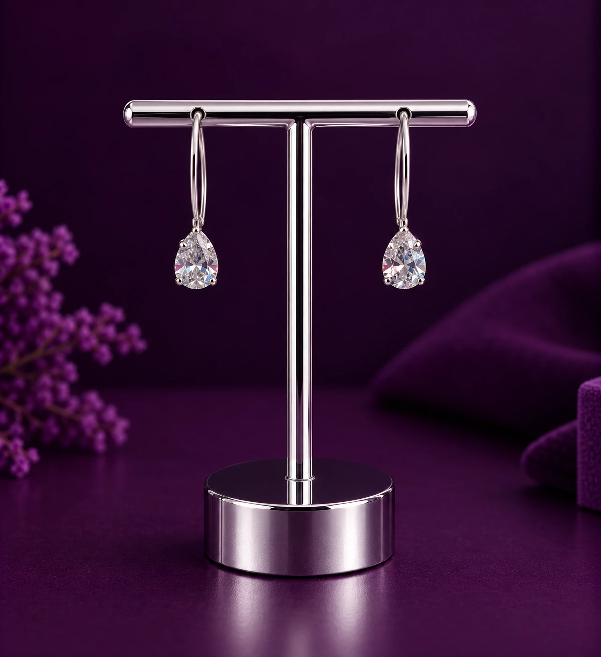 BRINCO GANCHO GOTA - PRATA 925 - 1