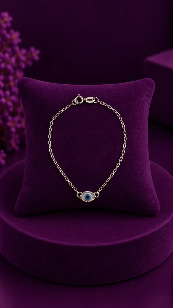 PULSEIRA OLHO GREGO - PRATA 925