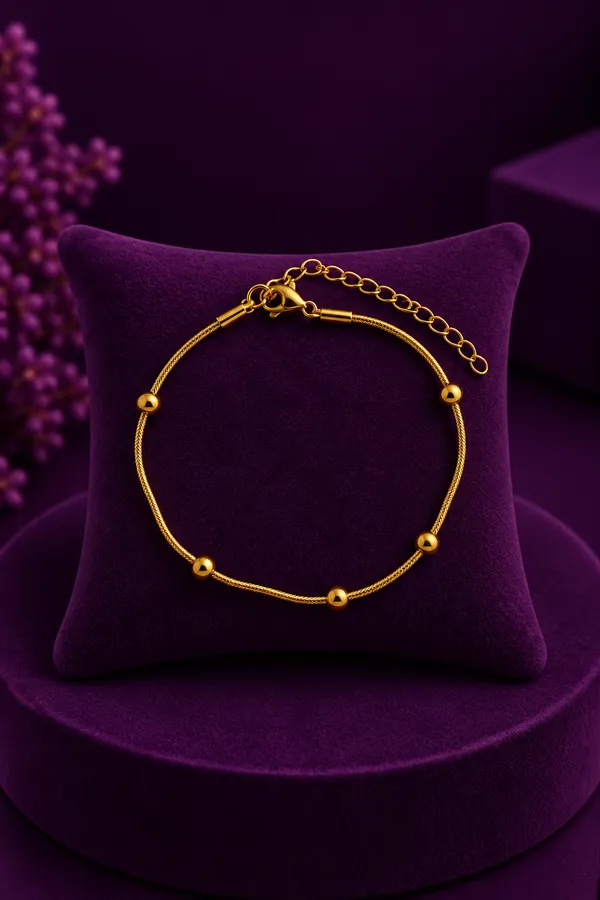 PULSEIRA BOLINHA - AÇO INOX