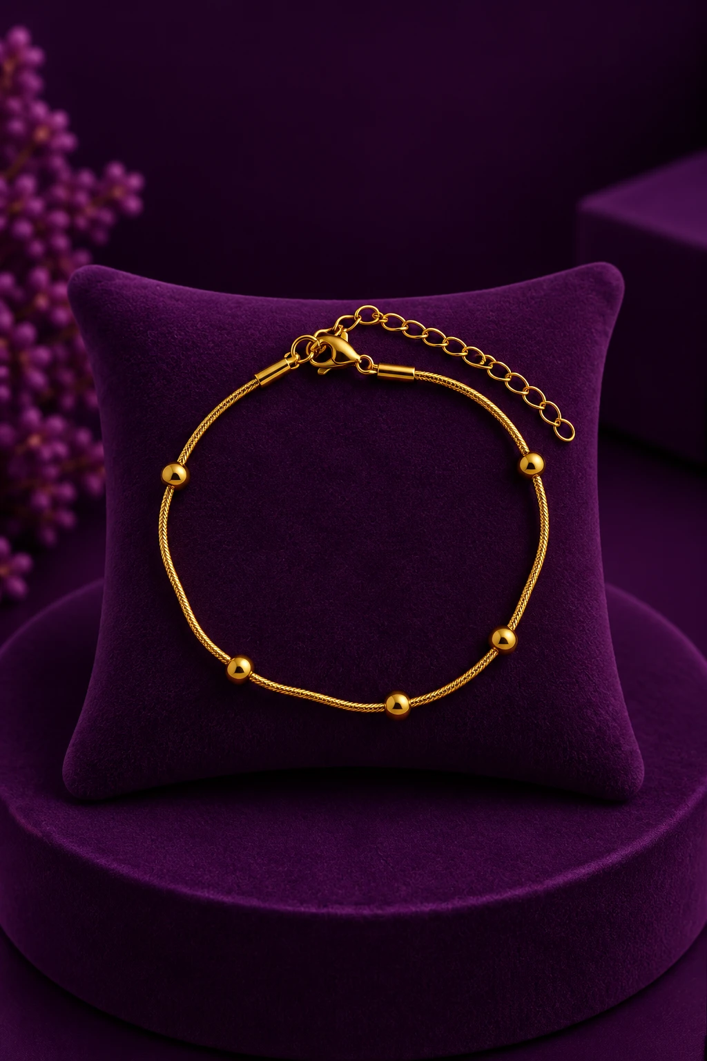 PULSEIRA BOLINHA - AÇO INOX - 1
