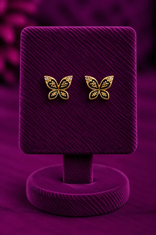 BRINCO BORBOLETA - DOURADO