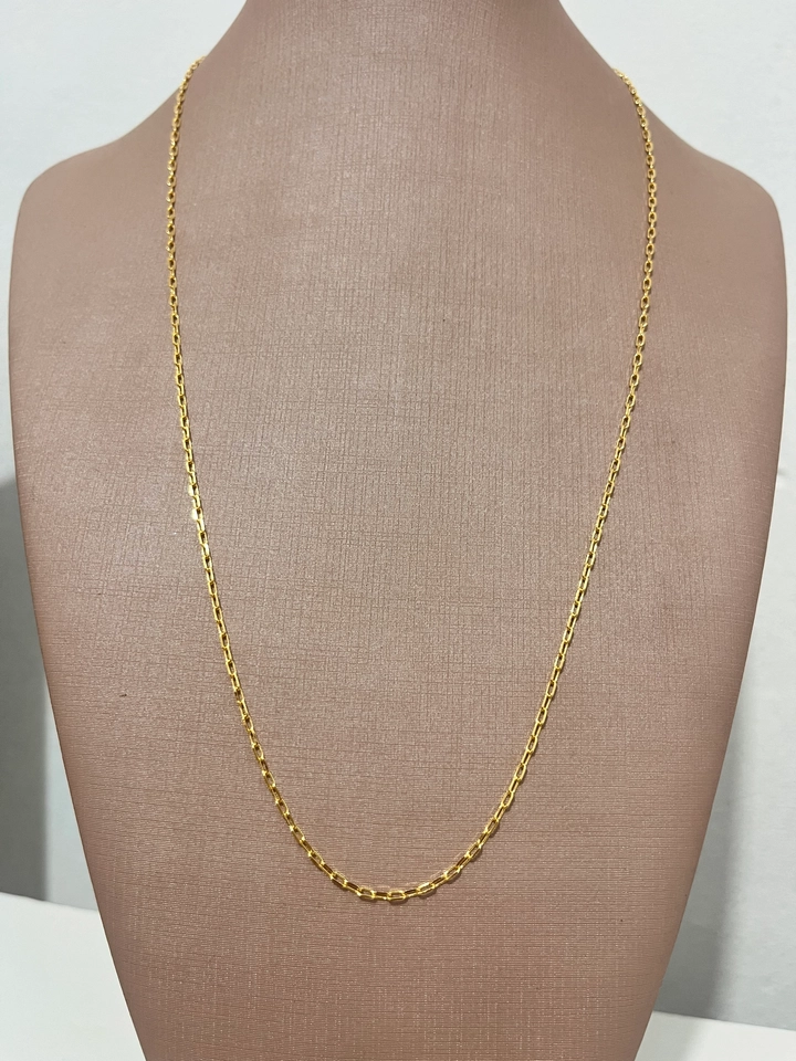 Cordão masculino Cartier mini Dourado