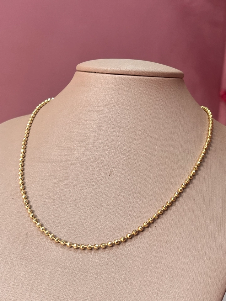 Colar choker bolinhas  - 2