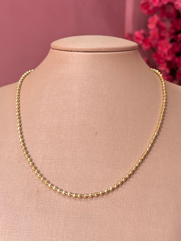 Colar choker bolinhas  - 1