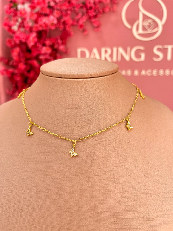 Choker Borboletas cravejada 