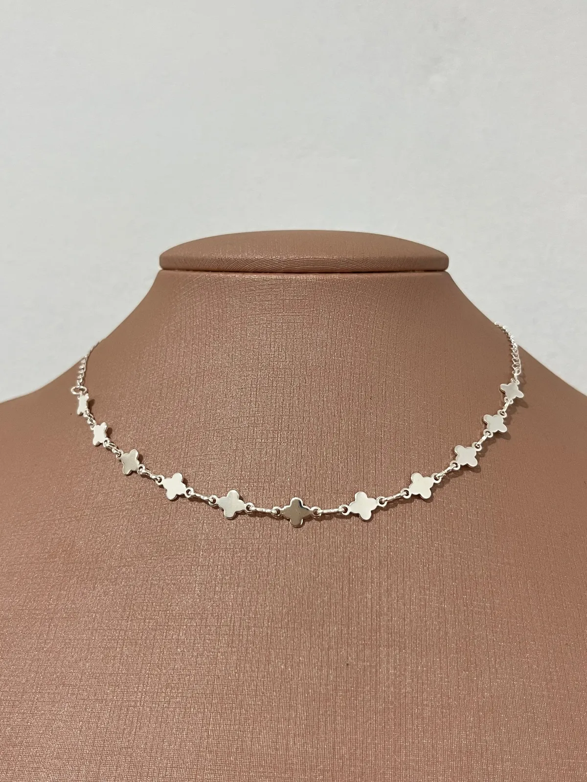 Choker trevinhos Prata - 1