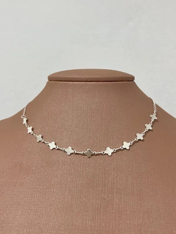 Choker trevinhos Prata