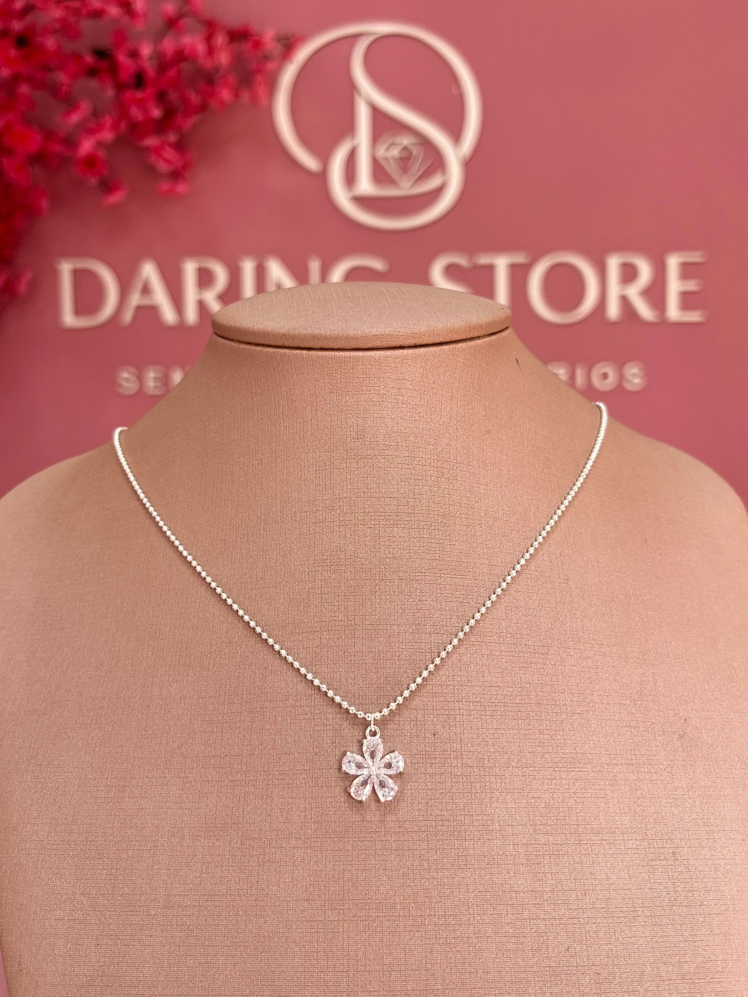 Colar Flor cristal liz - 1
