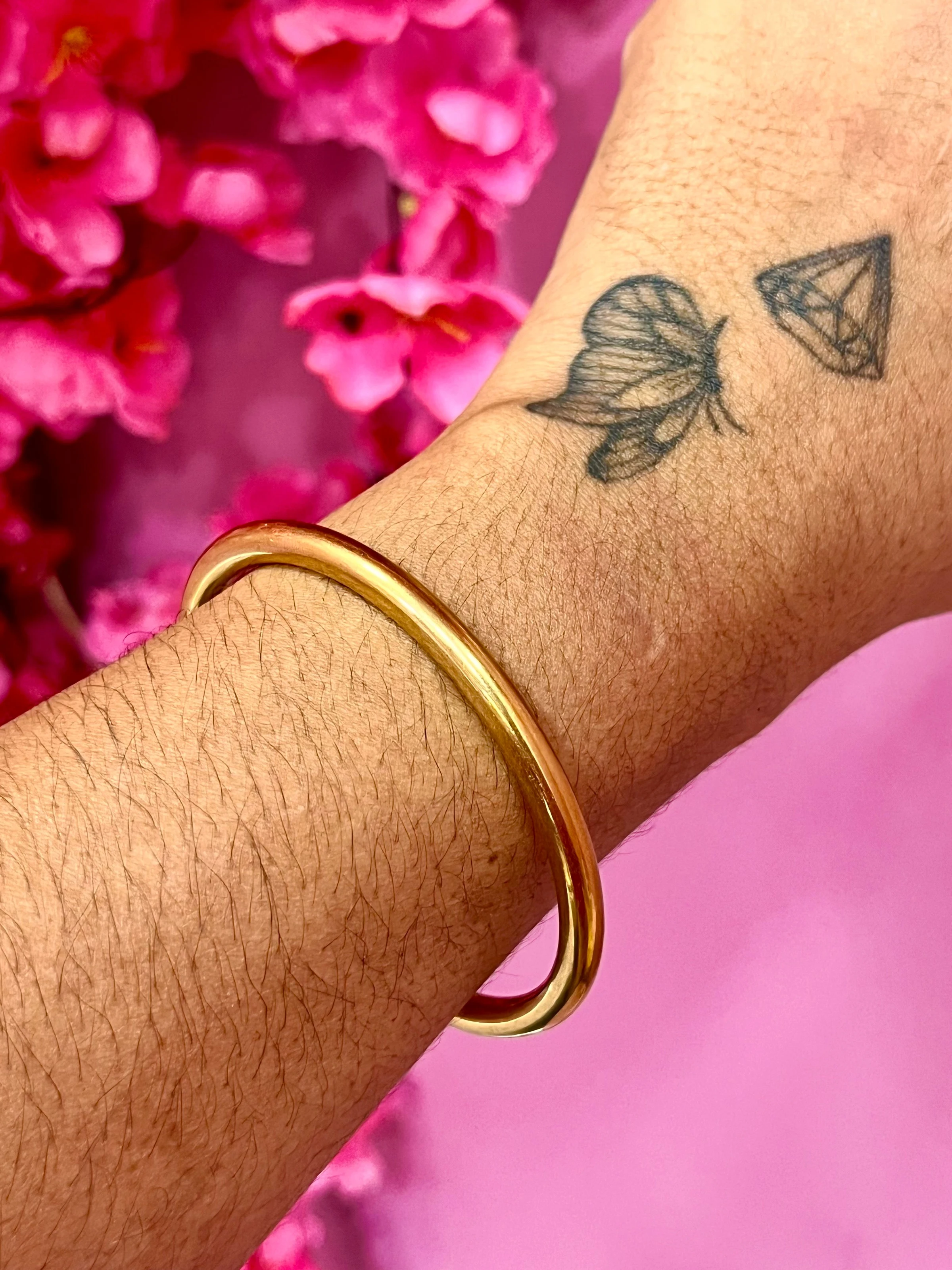Bracelete Fechado liso Aço - 1