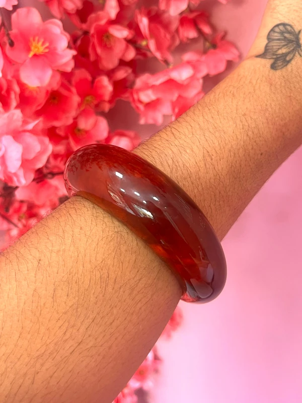 Bracelete Resina caramelo 
