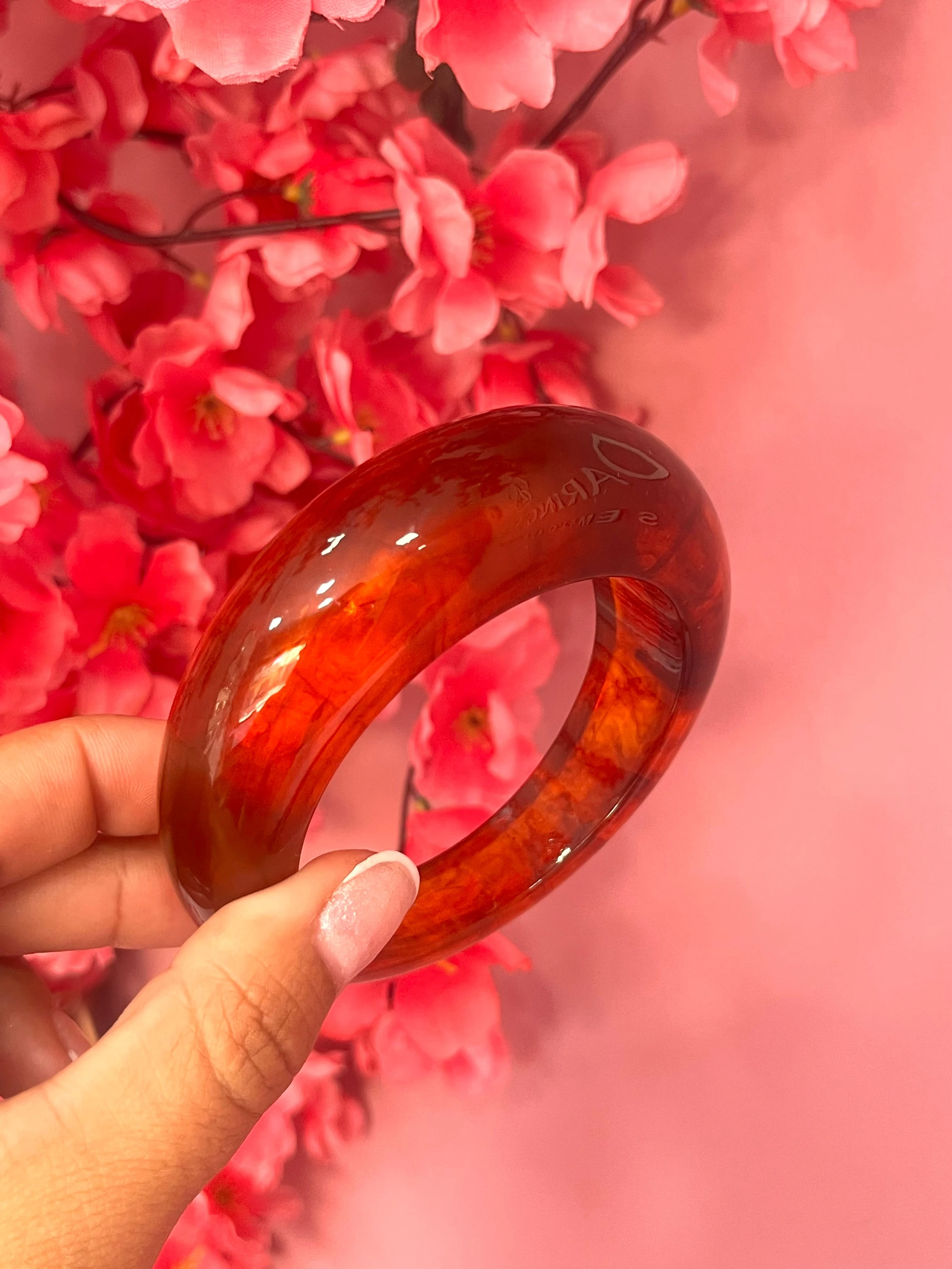 Bracelete Resina caramelo  - 2