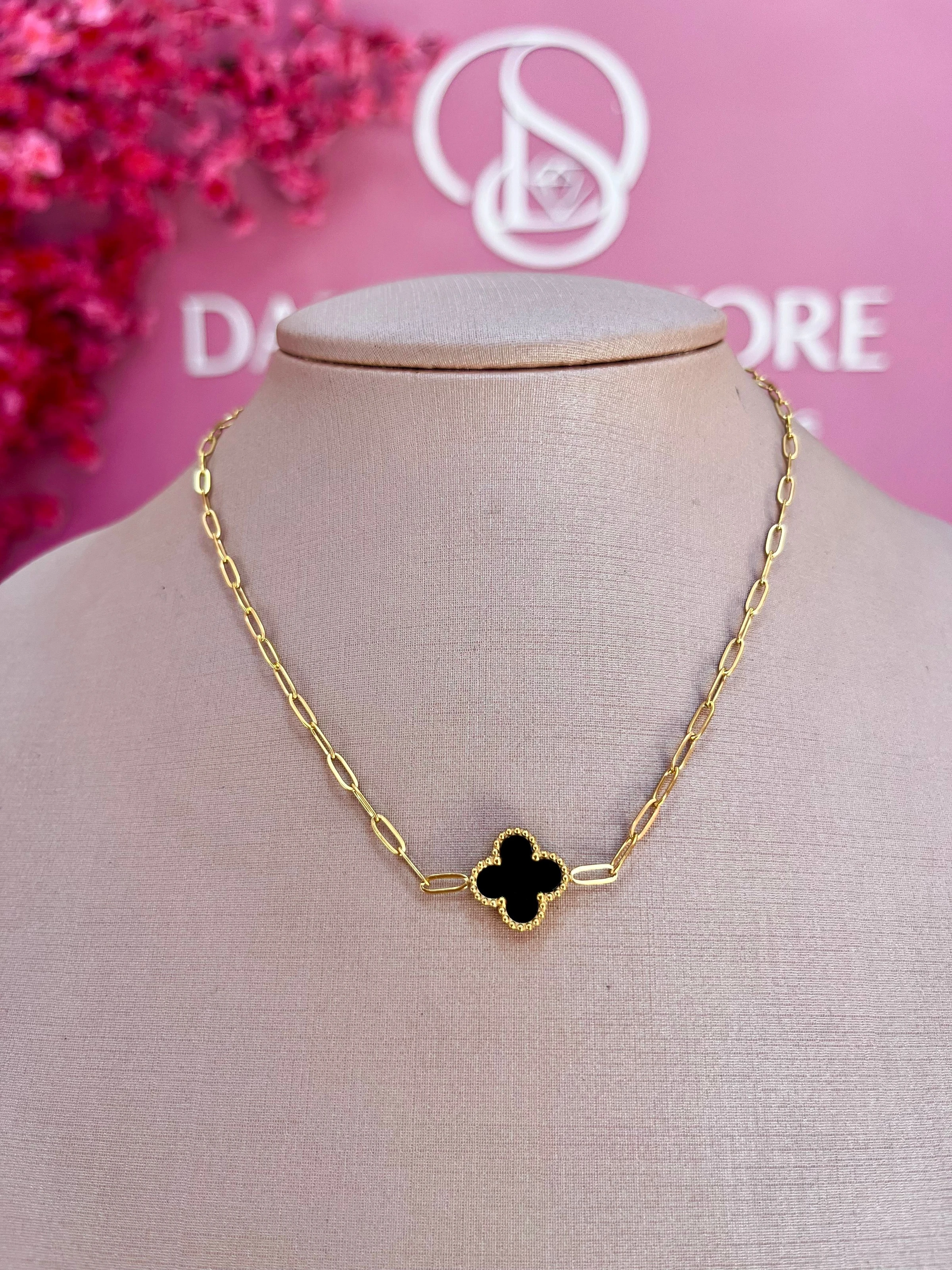  Choker trevo black Aço - 1