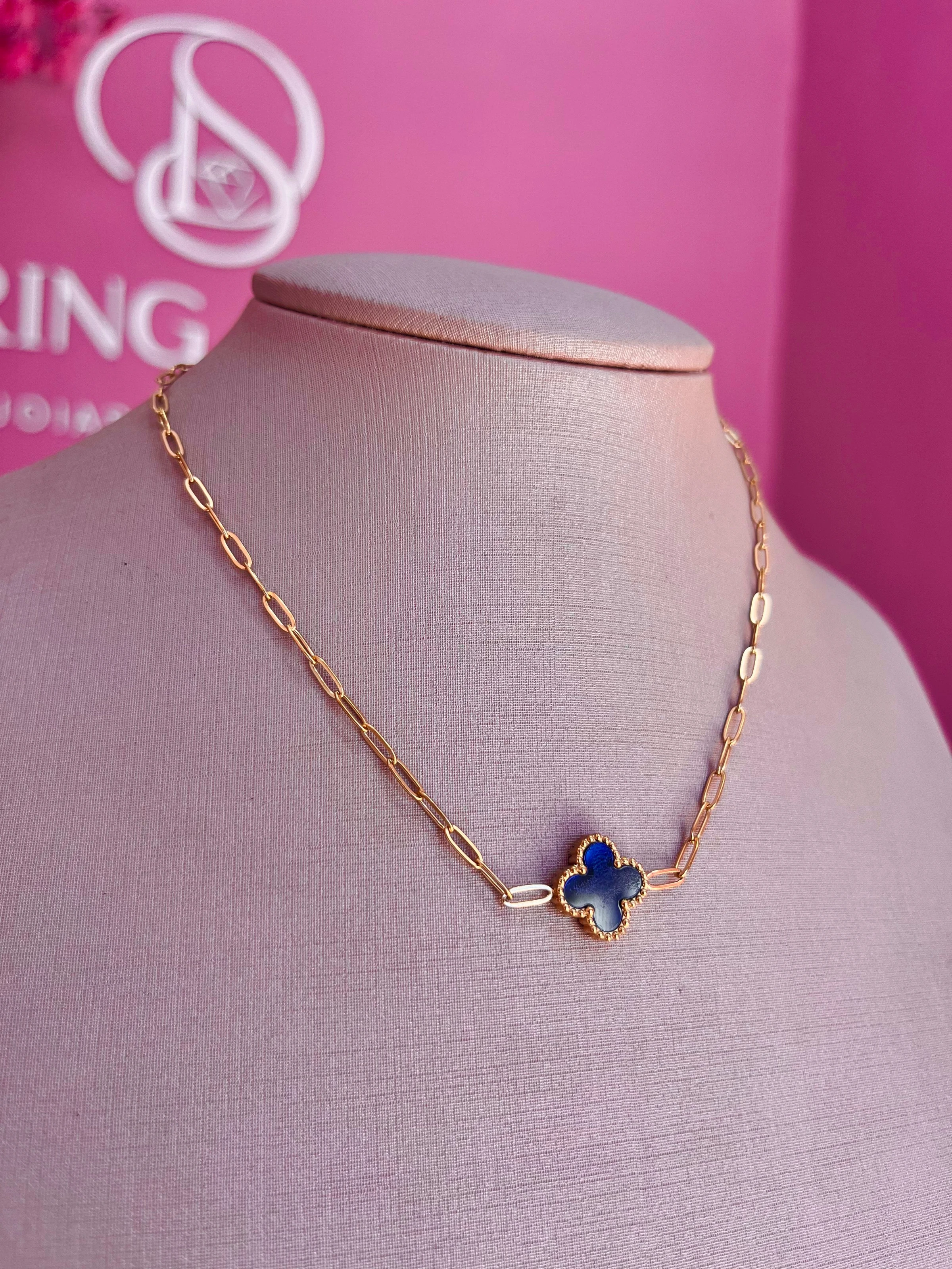  Choker trevo black Aço - 2