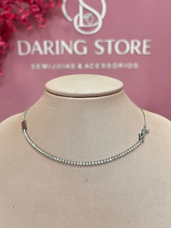 Choker Riviera aço 
