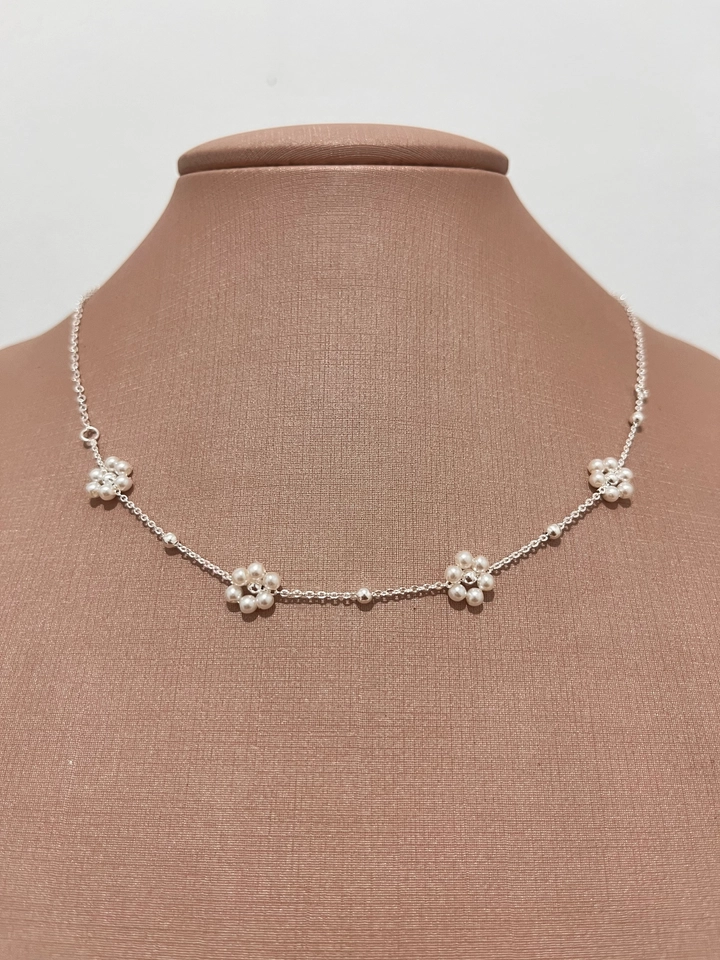 Choker Flor Perolada  - 1