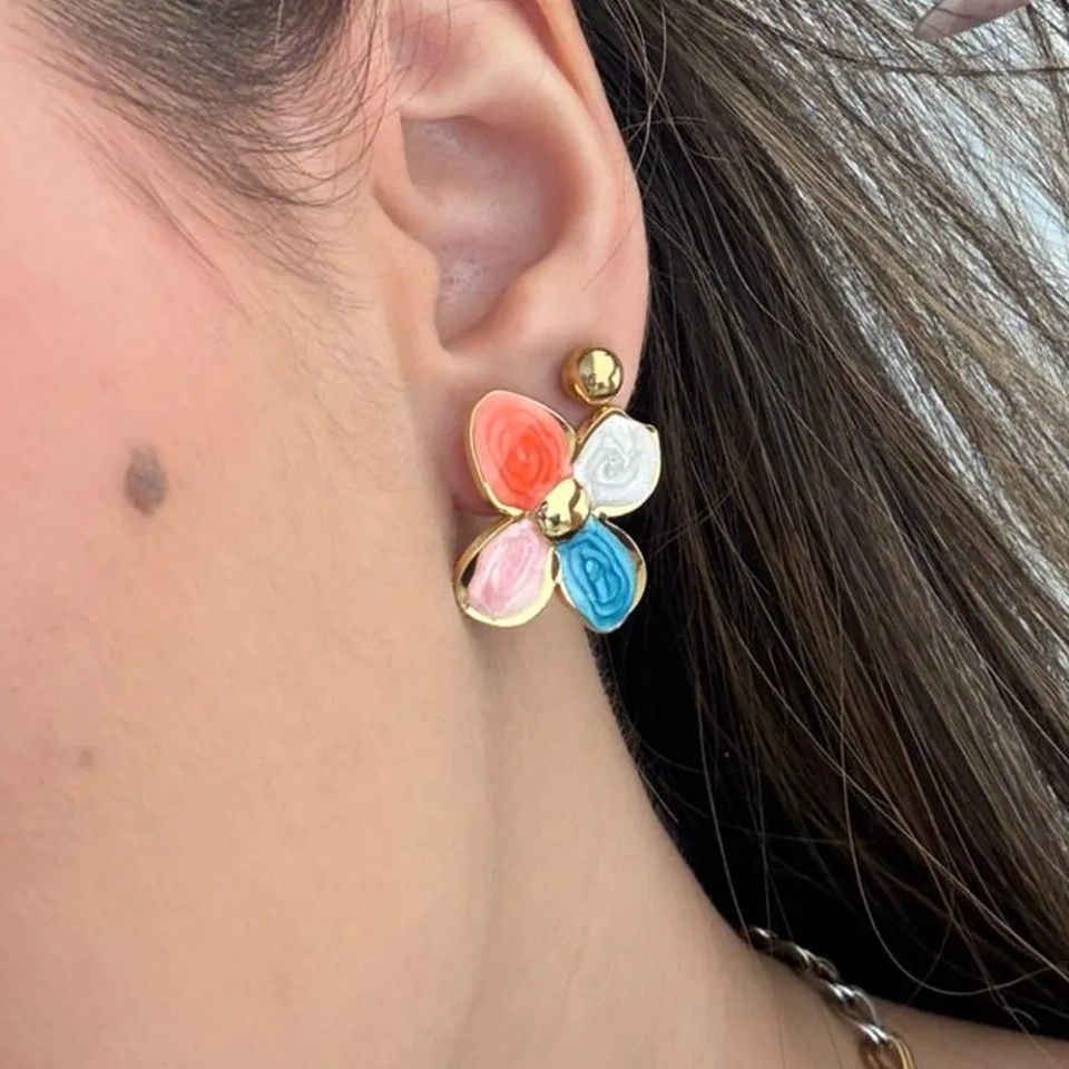 Brinco flor colors - 2
