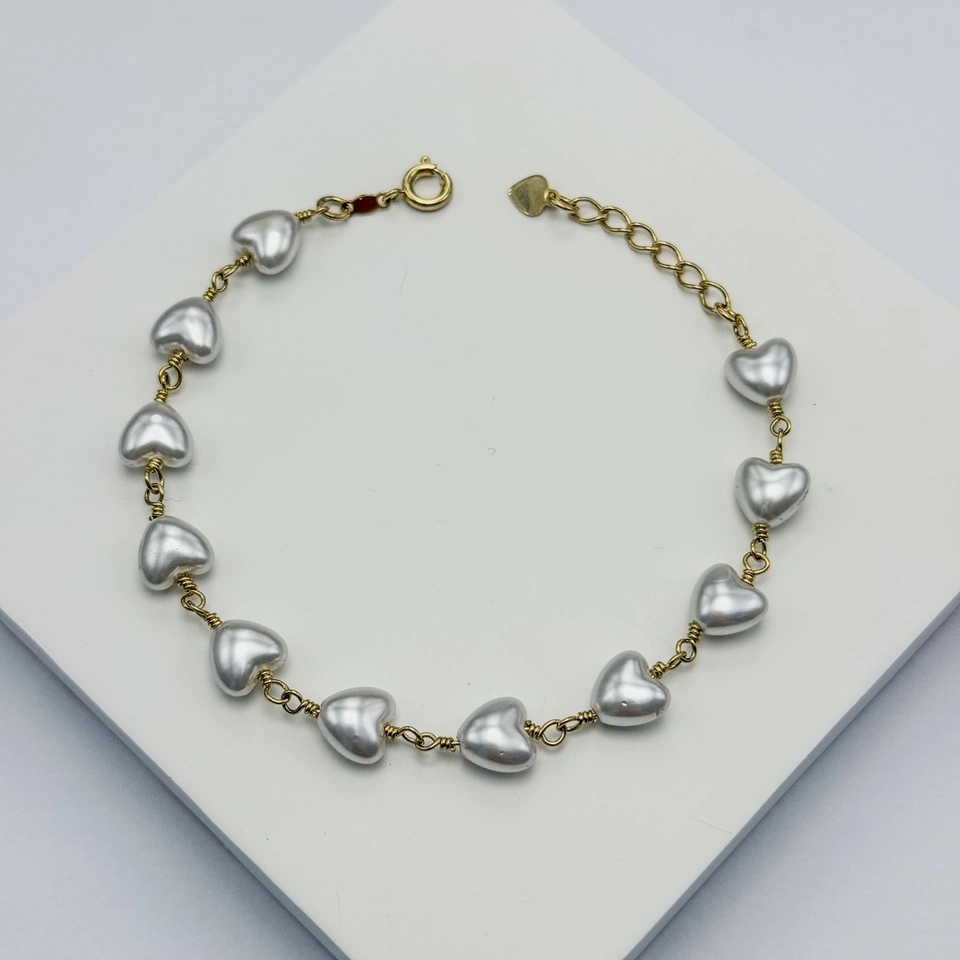 Pulseira corações - 2