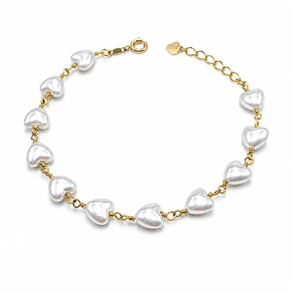 Pulseira corações