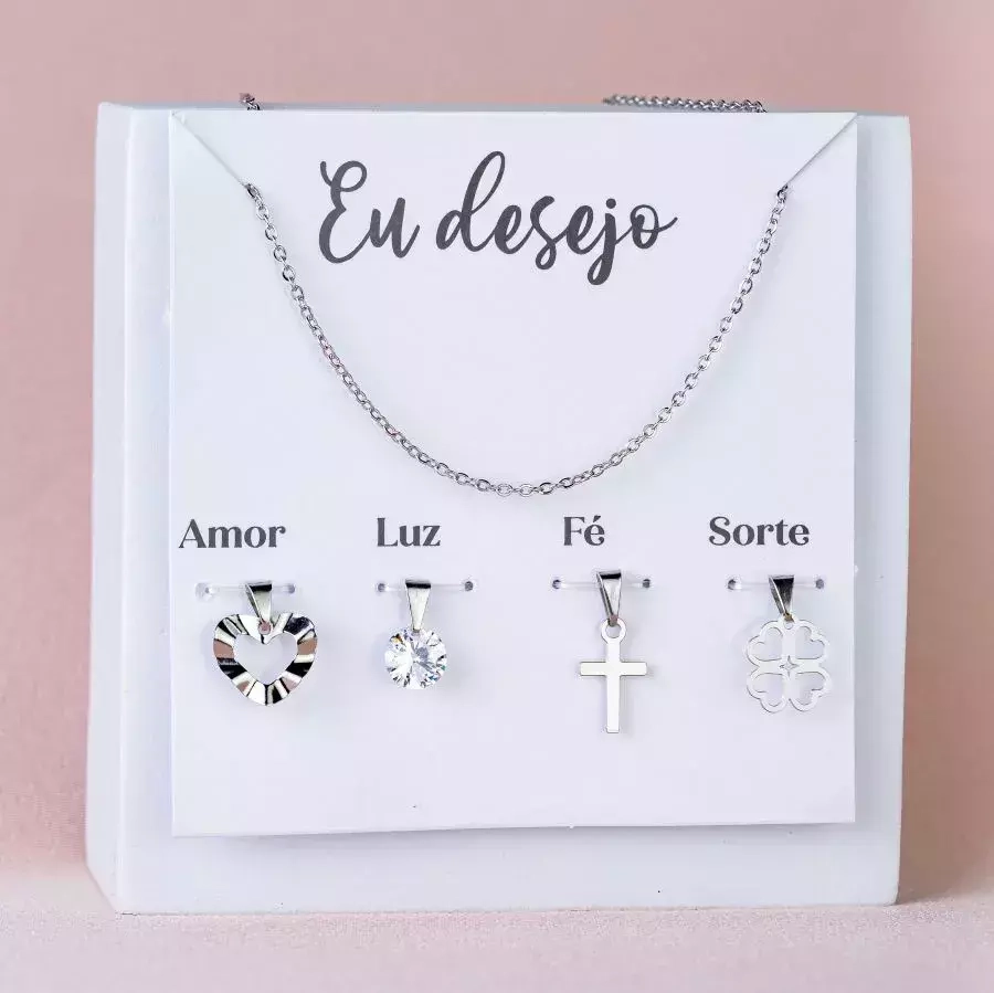 Kit Eu Desejo: amor, luz, fé e sorte
