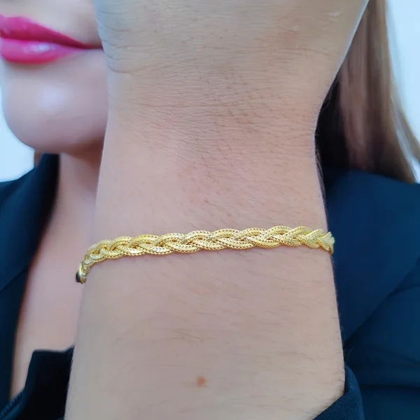 Pulseira malha trançada - 3