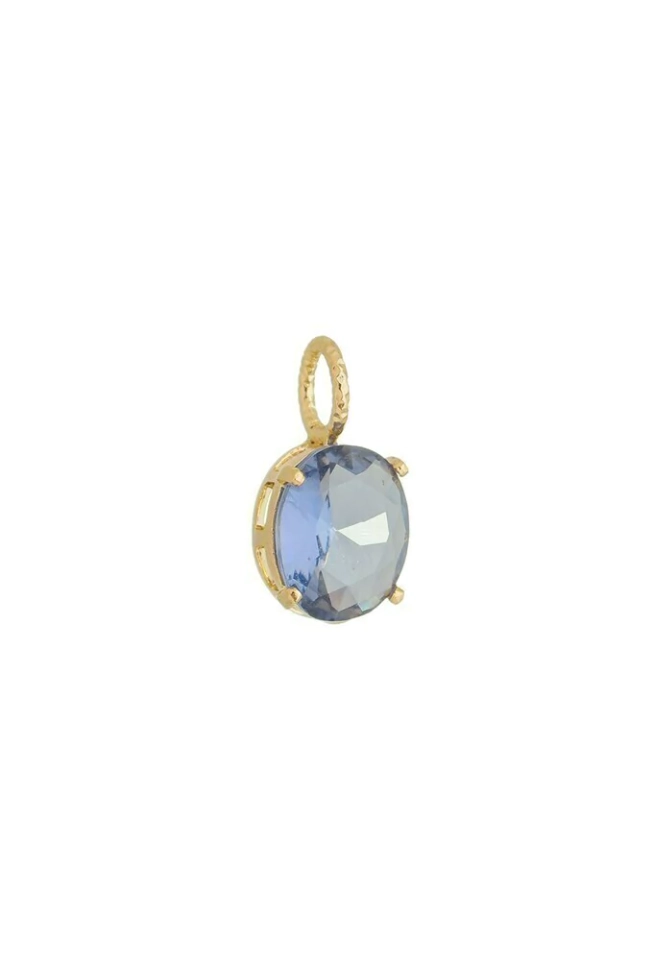 803137 - Pingente oval pedra tanzanita