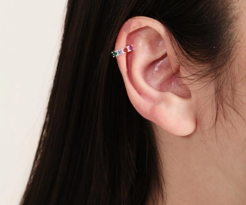Piercing fake colorido - 2