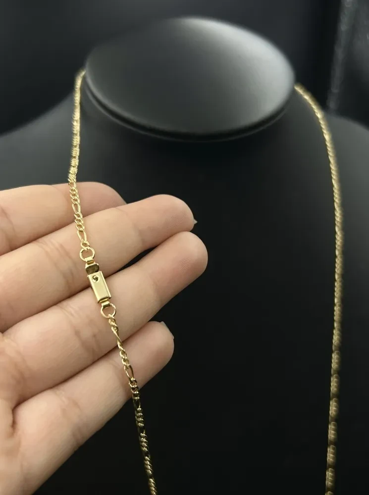Corrente 3X1 - 2MM banhado a ouro 18k - 1