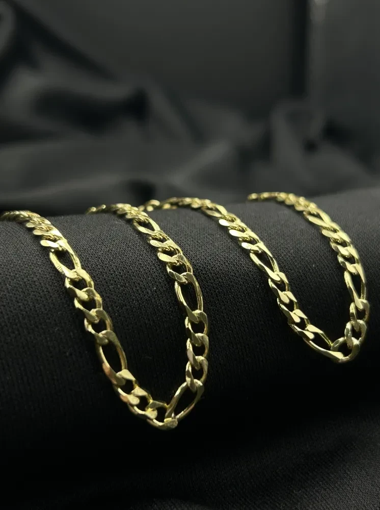 Corrente 3x1 - 4MM banhado a ouro 18k - 2