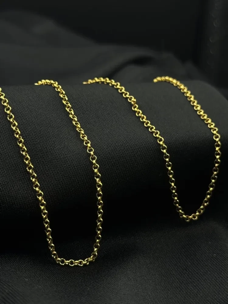 Corrente Elo Português - 2MM banhado a ouro 18k - 2