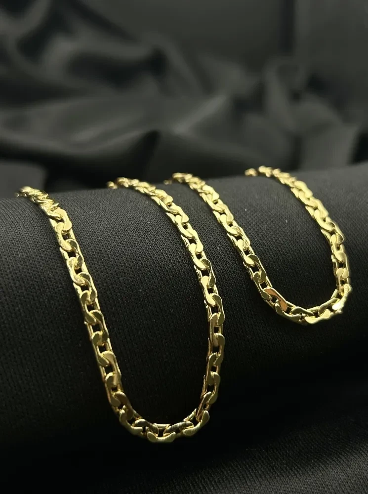 Corrente Piastrine - 3MM banhado a ouro 18k - 2