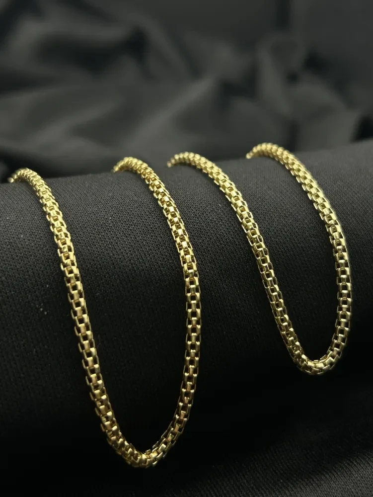 Corrente Palmeira - 3MM banhado a ouro 18k - 2